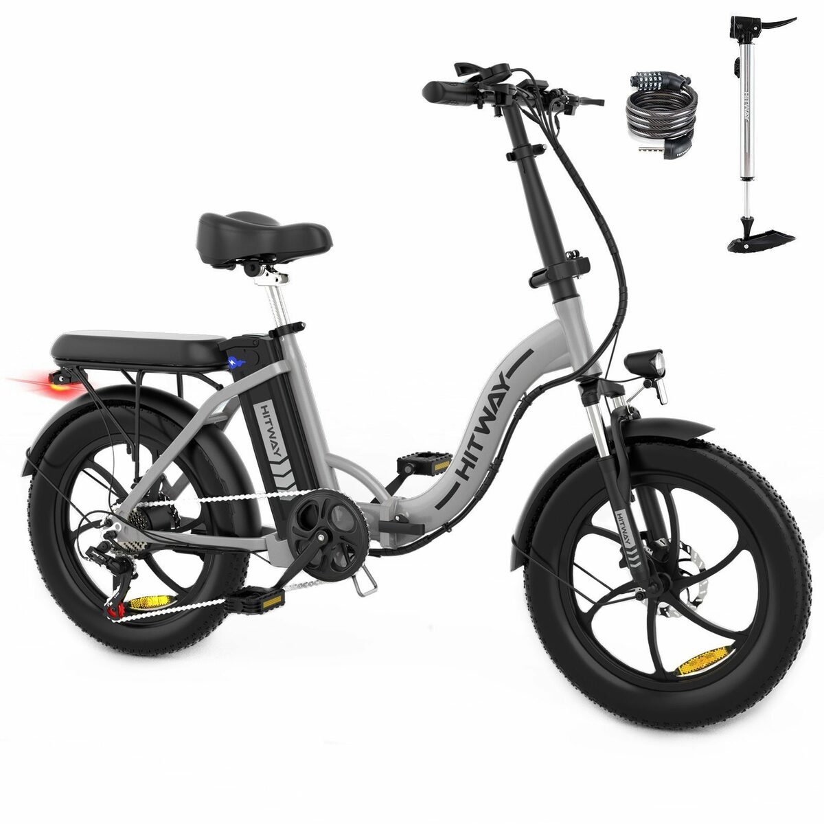 Bild 1 von HITWAY E-Bike, Elektrofahrrad klapprad E-Bike FatReifen 20" 36V/11Ah