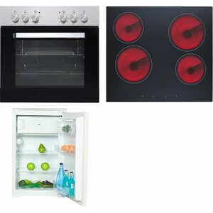 Flex-Well Küchengeräte-Set 5 mit Einbauherd und Einbaukühlschrank