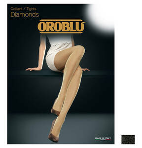 Oroblu Strumpfhose, "Lurex Diamonds", Stretchqualität, für Damen, schwarz, S