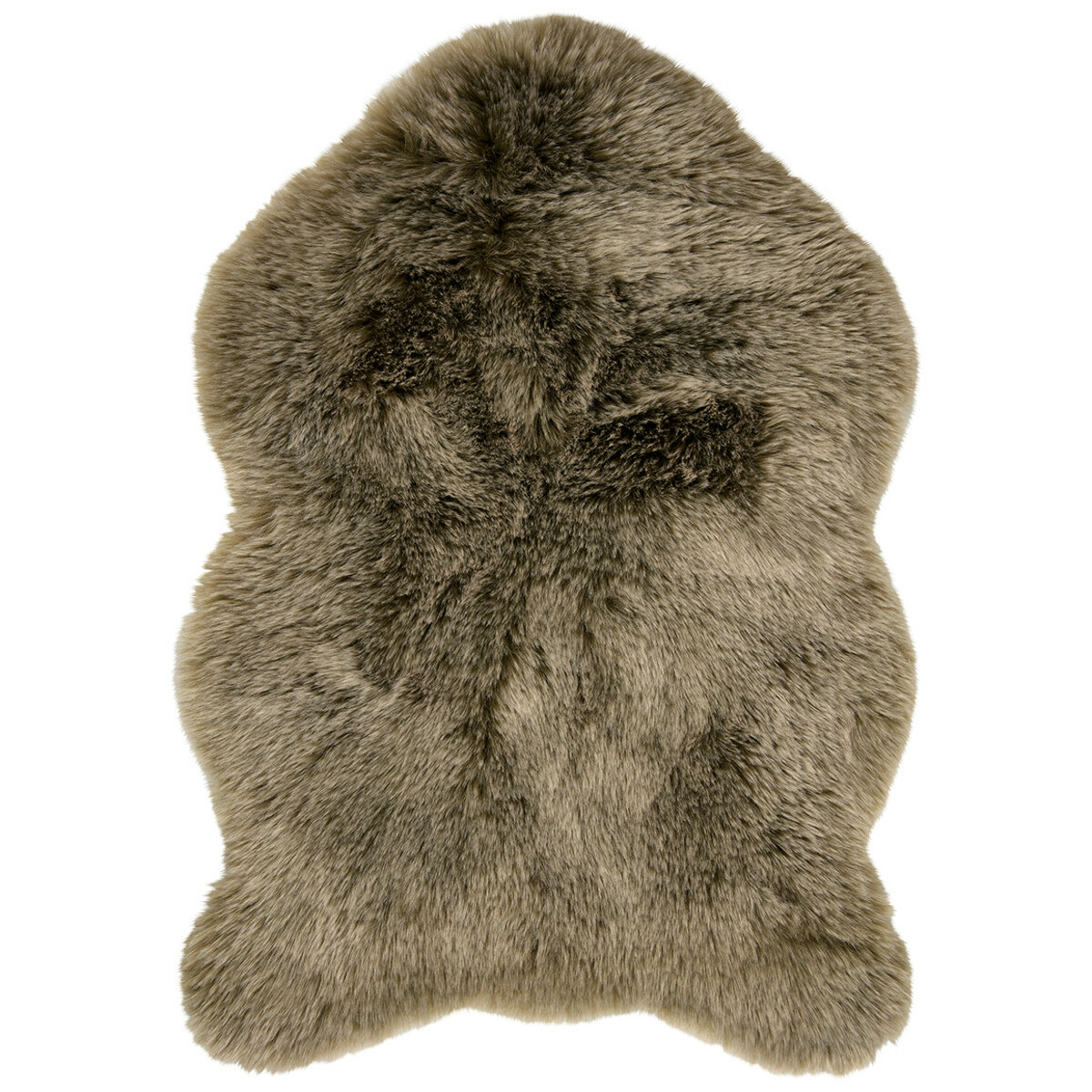 Bild 1 von Kunstfell-Teppich mit langem Flor, oliv