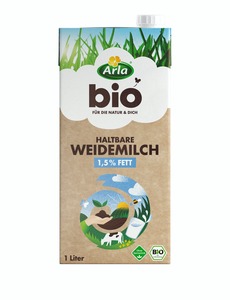 Arla Bio H-Weidemilch 1,5% Fett 12 x 1 l (12 l)