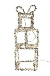 Tarrington House Geschenkboxen beleuchtet, Metall / PVC / Kupfer,  Ø 31 x 92 cm, 270 LED Glühbirnen warmweiß