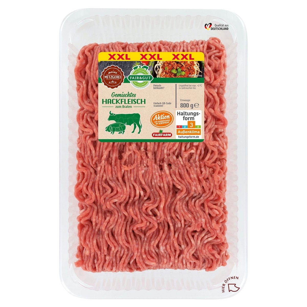 Bild 1 von FAIR & GUT Gemischtes Hackfleisch 800 g