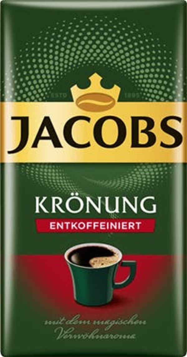 Bild 1 von Jacobs Krönung Gemahlener Kaffee Entkoffeiniert (500 g)
