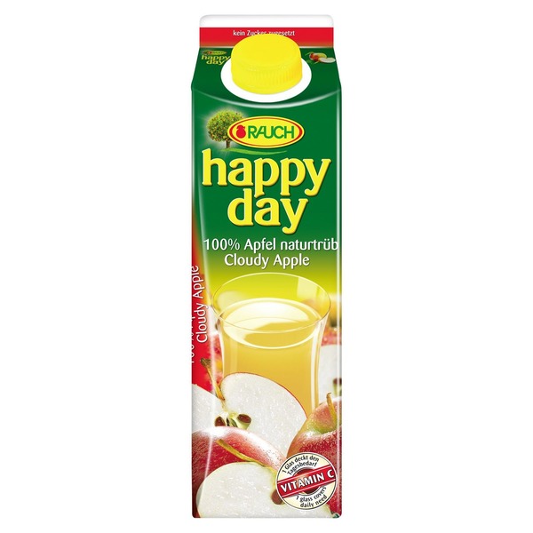 Bild 1 von Happy Day Apfelsaft naturtrüb 100 % Fruchtgehalt  6 x 1 l (6 l)