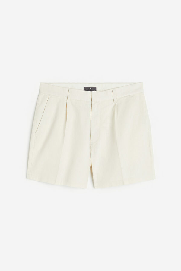 Bild 1 von H&M Elegante Shorts aus Leinenmix Regular Fit Weiß in Größe W 40. Farbe: White