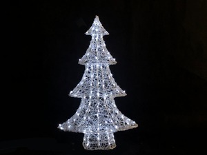 Tarrington House Acryl-Weihnachtsbaum, Kupfer/ PVC, 85 x 25 x 150 cm, 160 LED, 3.6 W, kaltweiß
