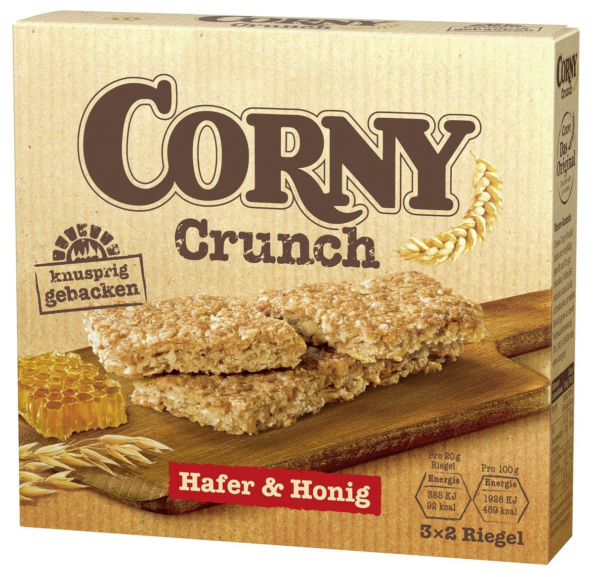 Bild 1 von Corny Crunch Riegel Hafer & Honig 6 Stück x 20 g (120 g)l