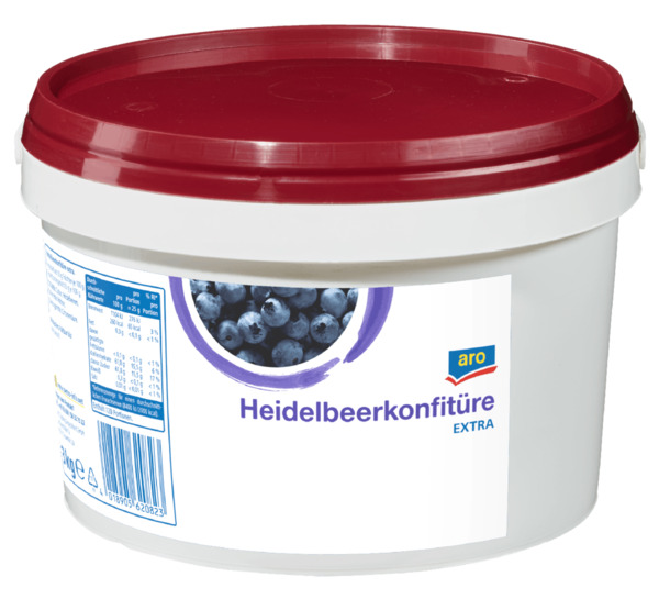 Bild 1 von aro Heidelbeerkonfitüre Extra (3 kg)