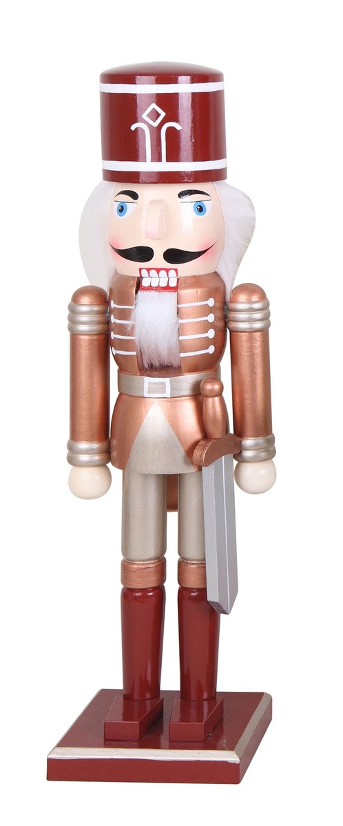 Bild 1 von Tarrington House Nussknacker Nature, Holz, 12 x 13 x 50 cm, mit Sockel, naturfarben