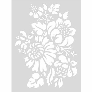 Rico Design Schablone Blumen 18,5x24,5cm selbstklebend