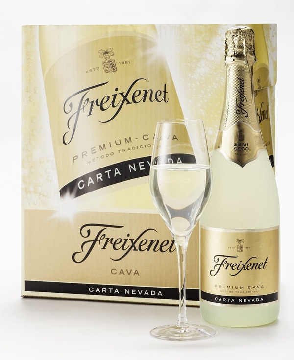 Bild 1 von Freixenet Carta Nevada Semi Seco Schaumwein halbtrocken 6 Flaschen x 0,75 l (4,5 l)