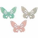 Bild 1 von Streu Schmetterlinge pastellmix 2cm Holz 24 Stück