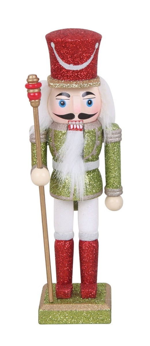 Bild 1 von Tarrington House Nussknacker mit roter Hut Basic Colors, Holz, 5 x 4 x 18 cm, mit Sockel, traditionelle Farben