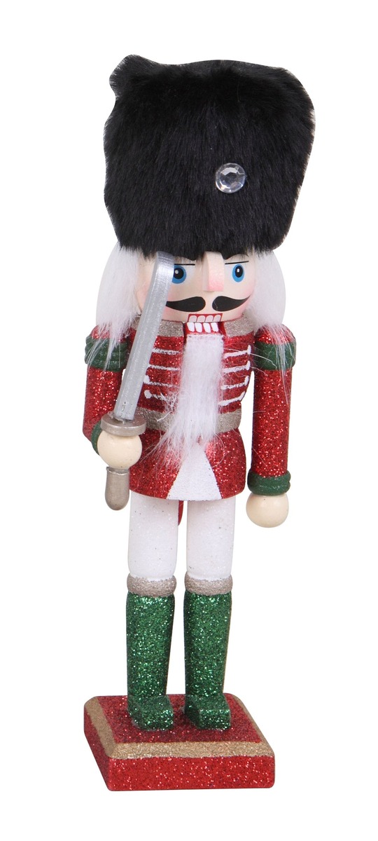 Bild 1 von Tarrington House Nussknacker mit schwarzer Hut Basic Colors, Holz, 5 x 4 x 18 cm, mit Sockel, traditionelle Farben