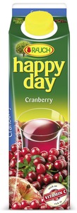 Happy Day Fruchtsaftgetränk Cranberry mind. 30 % Fruchtgehalt Tetra Pack 6 x 1 l (6 l)