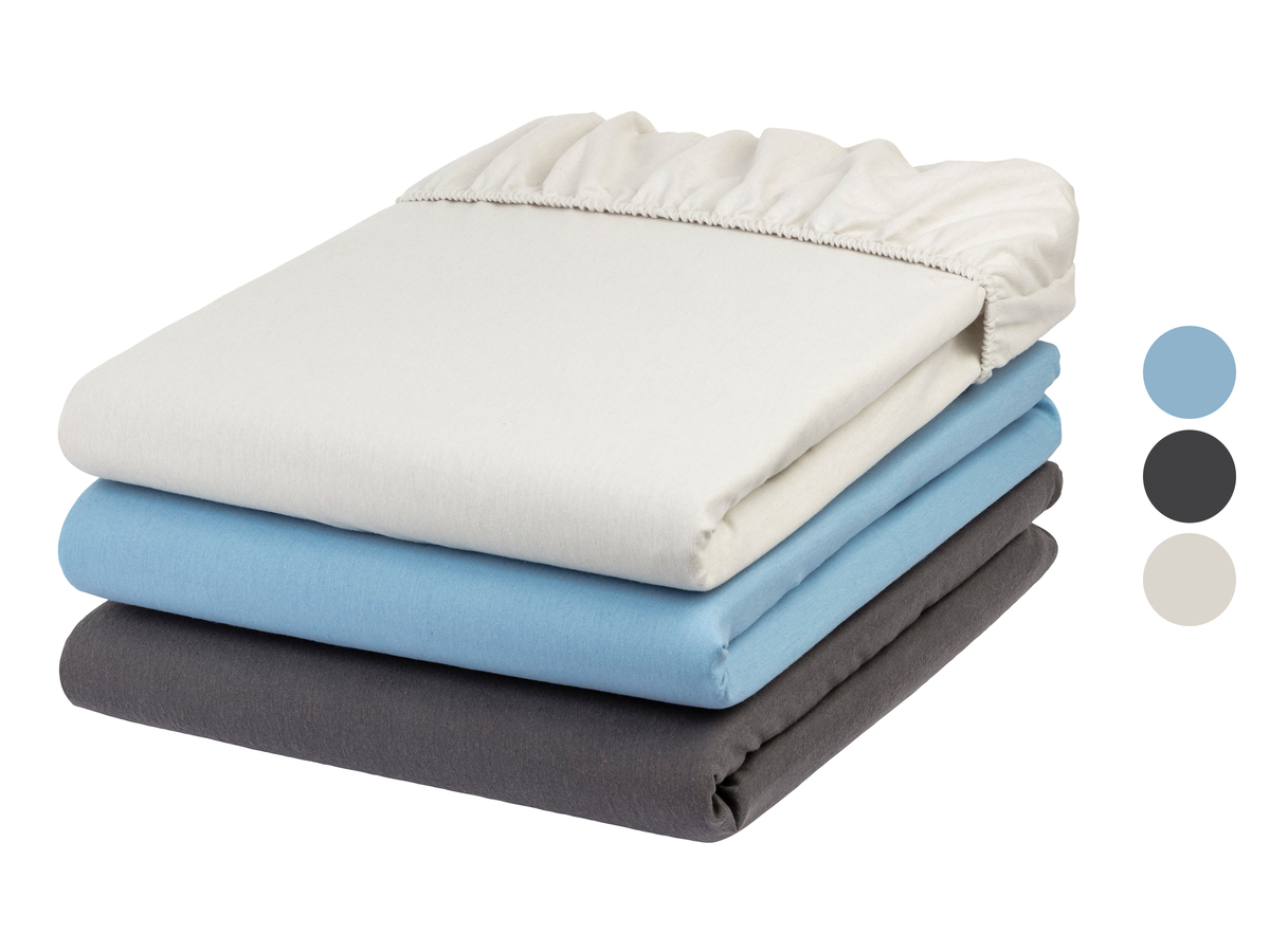 Bild 1 von LIVARNO home Feinbiber Spannbettlaken, 140-160 x 200 cm