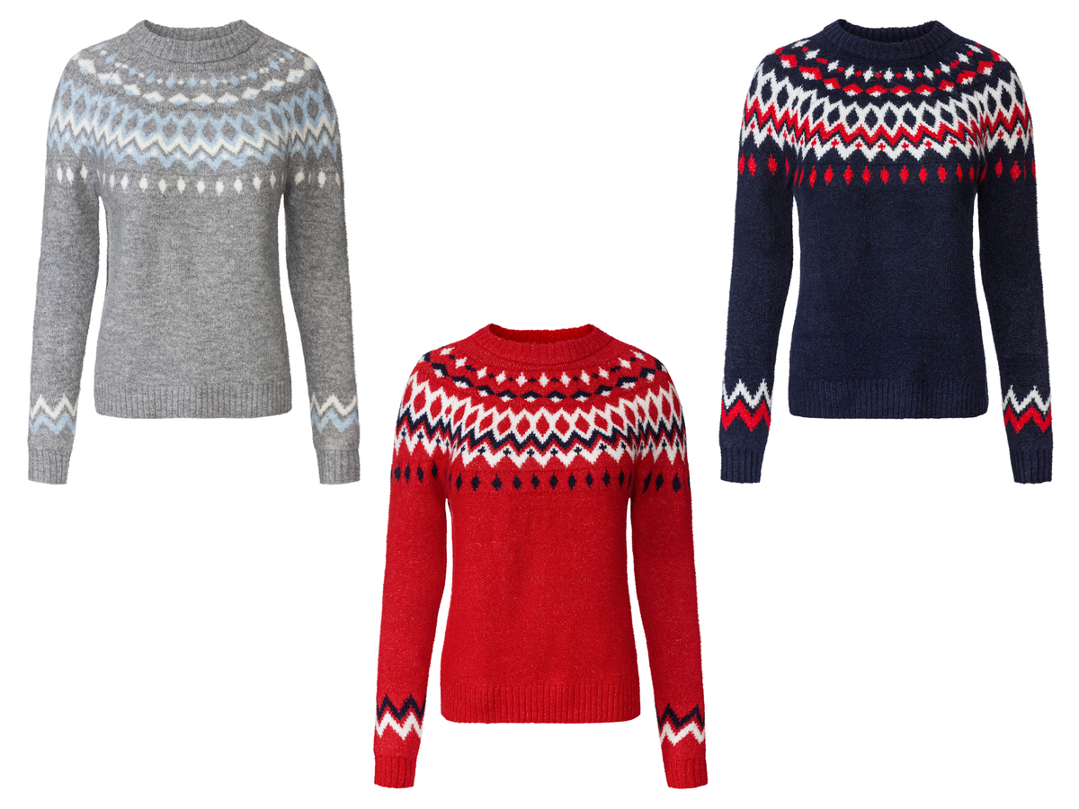 Bild 1 von esmara® Damen Strickpullover, mit Rundhalsausschnitt