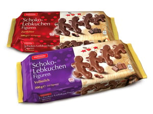 Schoko-Lebkuchen-Figuren 'Vollmilch' 200g