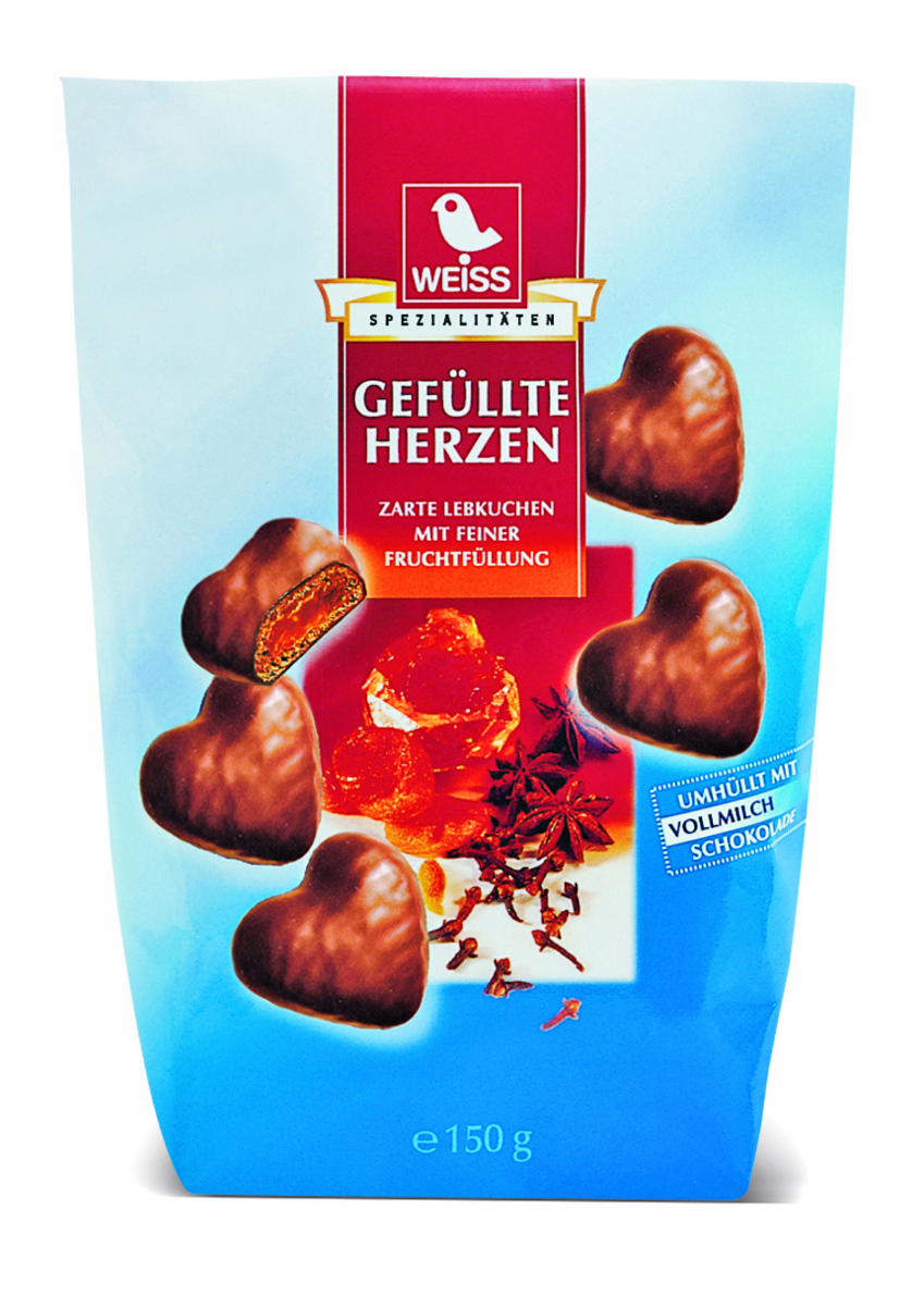 Lebkuchenherzen &amp;#39;Vollmilch&amp;#39; 150g von Thomas Philipps ansehen!
