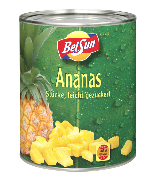 Bild 1 von Ananas-Stücke 340g leicht gezuckert