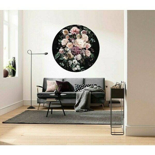 Bild 2 von Komar Dots Fototapete rund Enchanted Flowers