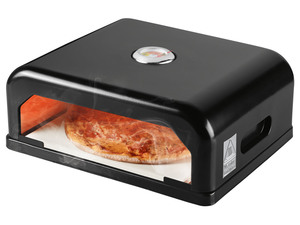 GRILLMEISTER Pizzaofen-Grillaufsatz, emailliert, mit Thermostat