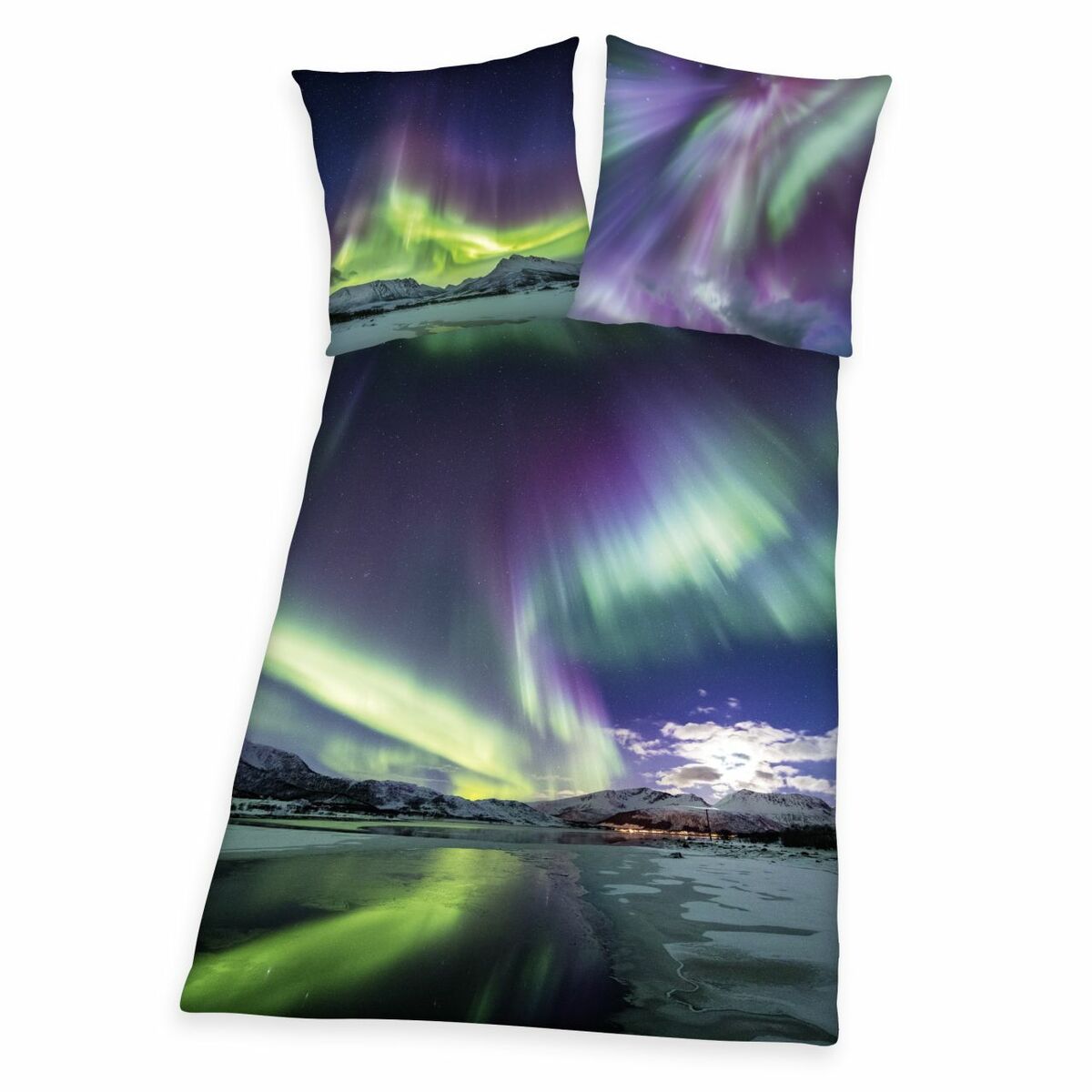 Bild 1 von Polarlichter Bettwäsche, Größe: 135 x 200 cm