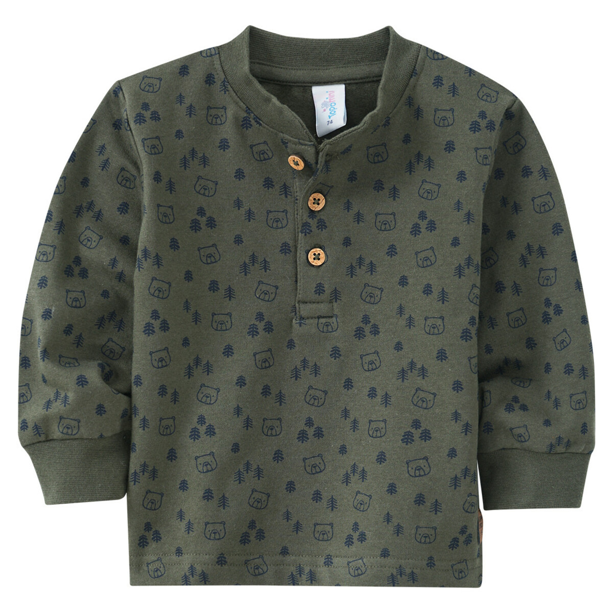 Bild 1 von Baby Langarmshirt mit Allover-Print