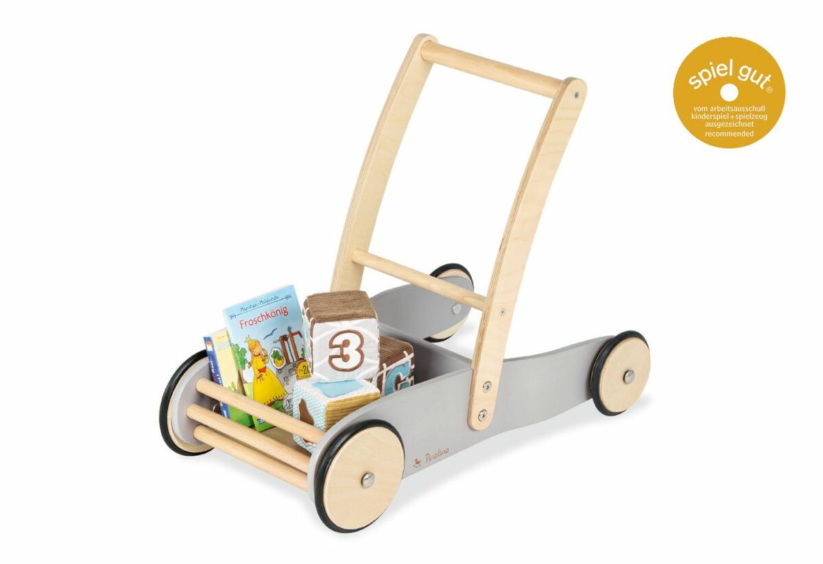 Bild 1 von Pinolino Lauflernwagen grau Kindergehhilfe Laufwagen