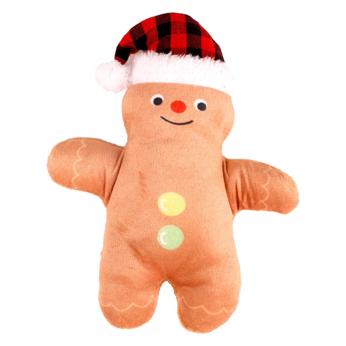 Bild 1 von Plüsch-Hundespielzeug 'Lebkuchenmann' mit Quietscher