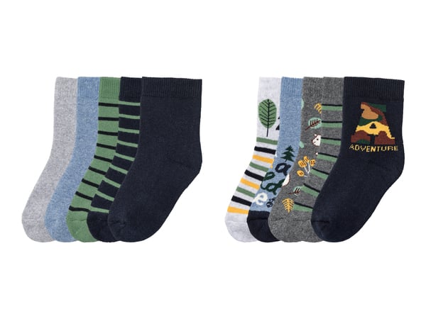 Bild 1 von lupilu® Kleinkinder Thermosocken, 5 Paar, mit hohem Baumwollanteil