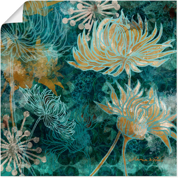 Bild 1 von Artland Wandbild "Blaue Chrysanthemen I", Blumen, (1 St.), als Alubild, Leinwandbild, Wandaufkleber oder Poster in versch. Größen