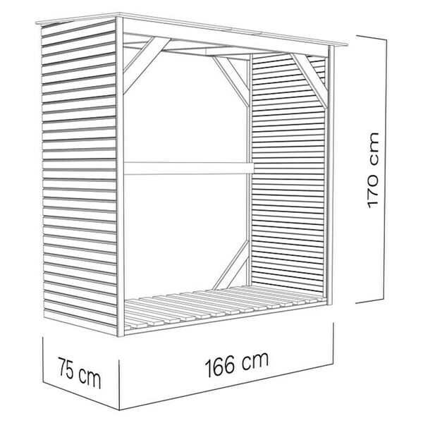 Bild 3 von Bertilo Kaminholzregal Fire 2