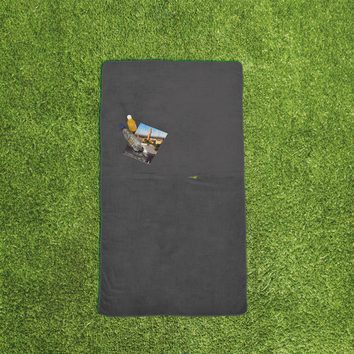 Bild 1 von Sensino XL-Badetuch-Poncho 2in1, ca. 100 x 200 cm, Anthrazit