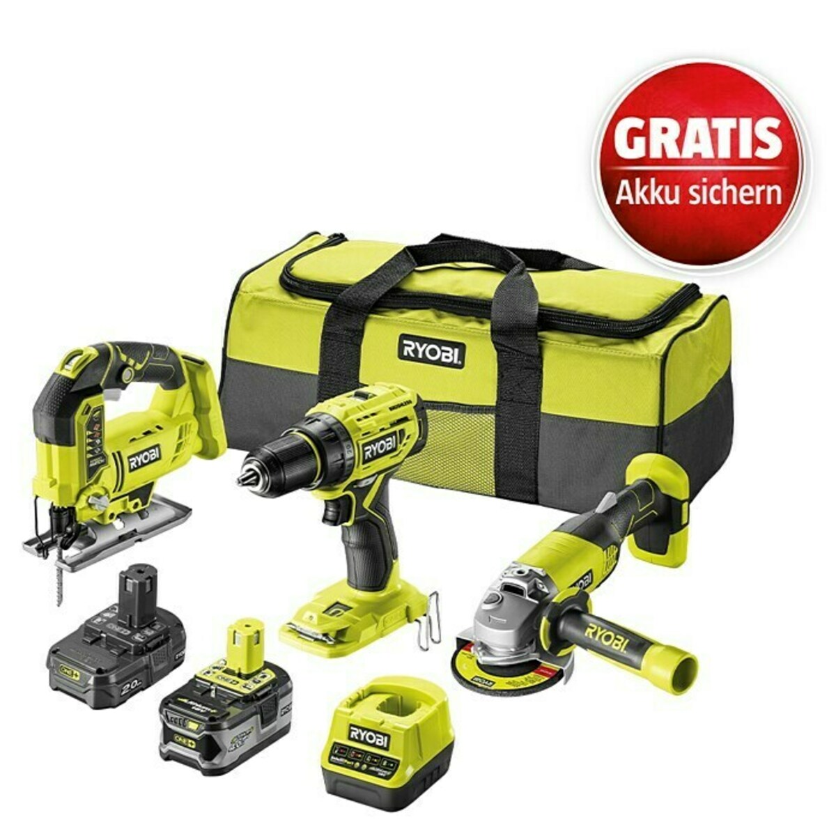 Bild 3 von Ryobi ONE+ Maschinen-Set RCK183A-242 S