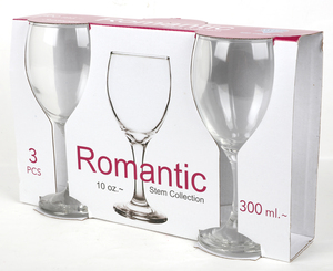 'Romantic' Rotweingläser 3er-Set