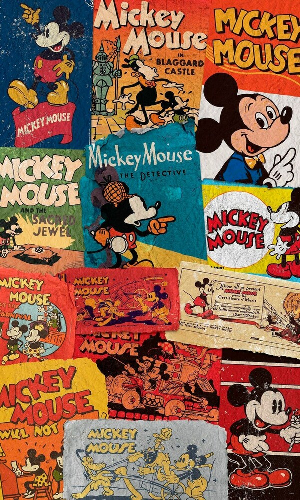 Bild 1 von Komar Vliestapete "Mickey - Billboard", Comic