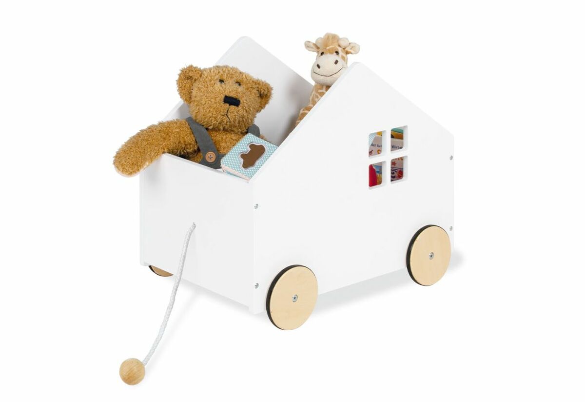 Bild 1 von Pinolino Spielkiste mit Rollen Hydda weiß (mit FSC)