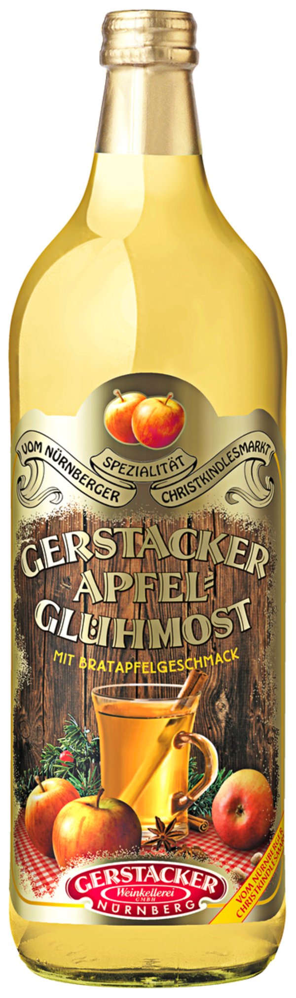 Bild 1 von Apfel-Glühmost 1L mit Bratapfelgeschmack