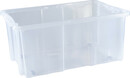 Bild 1 von Stapelbox mit Rollen, 45 Liter, 60 x 40 x 26,5 cm, transparent