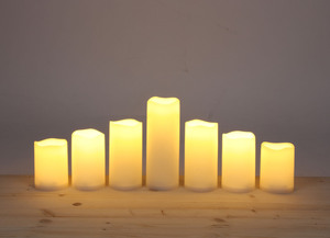 LED-Kerzen-Set mit Flackerlicht 7-teilig