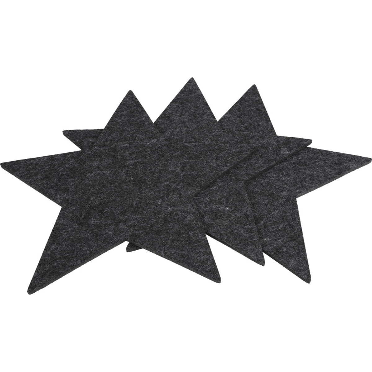 Bild 1 von Filz-Deko-Untersetzer 'Stern' 3er-Set