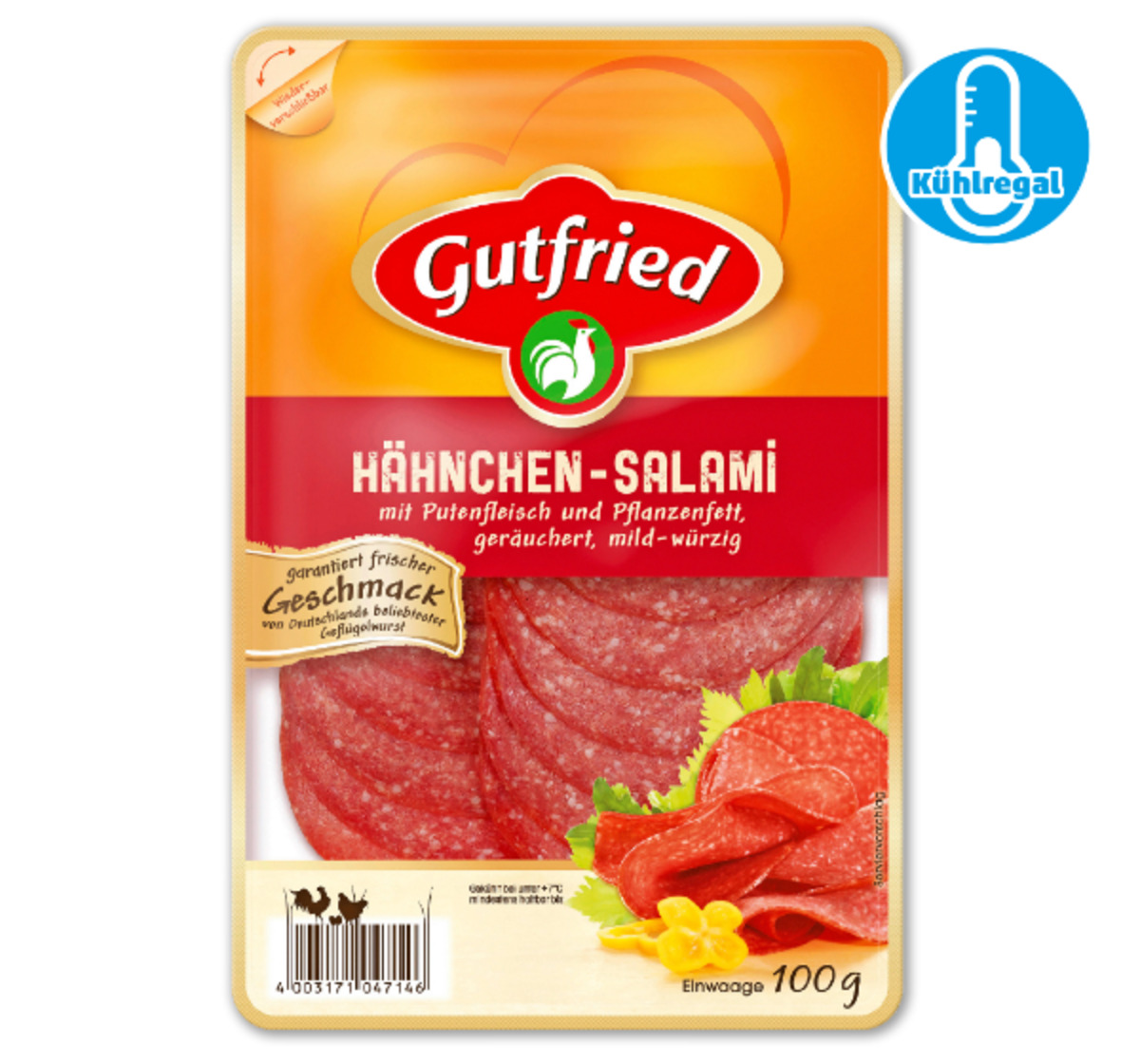 Bild 1 von GUTFRIED Hähnchen-Salami*