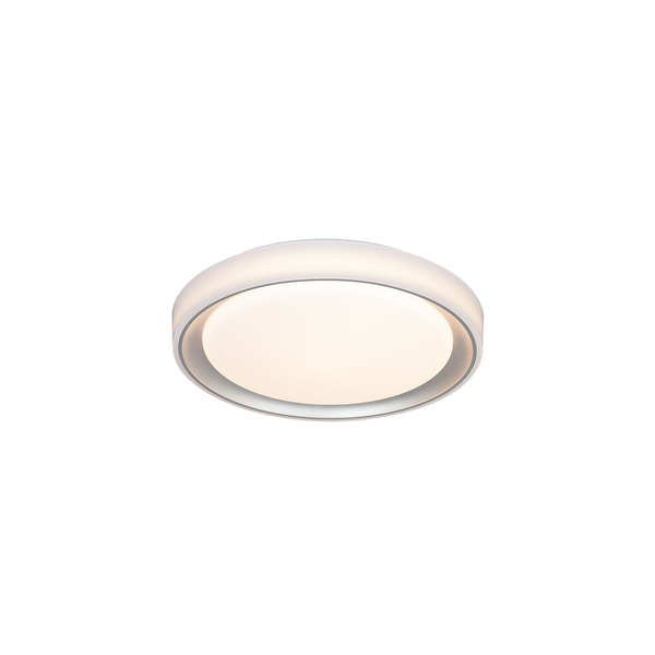 Bild 1 von LED-Deckenleuchte Kunststoff weiß/silber 2600 lm, Fernbedienung Ø 40 x 7,5 cm