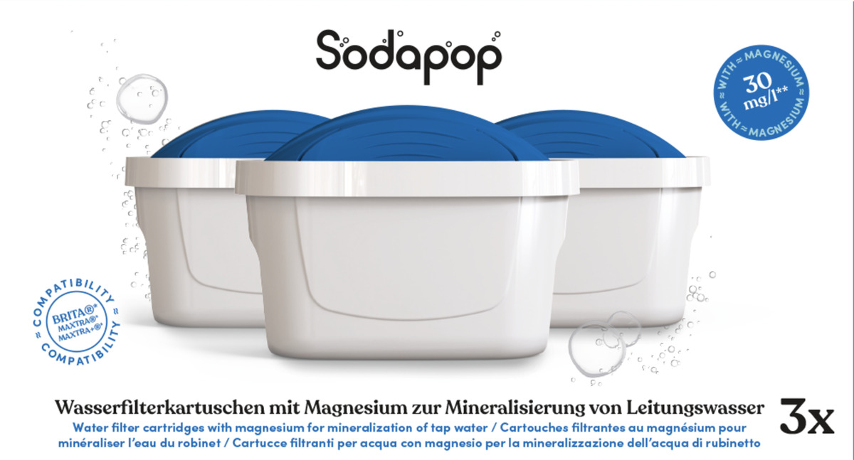 Bild 1 von Sodapop 3er Set Wasserfilter Magnesium
