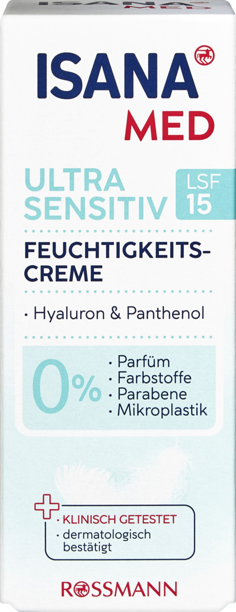 Bild 1 von ISANA MED Feuchtigkeitscreme ultra sensitiv LSF 15