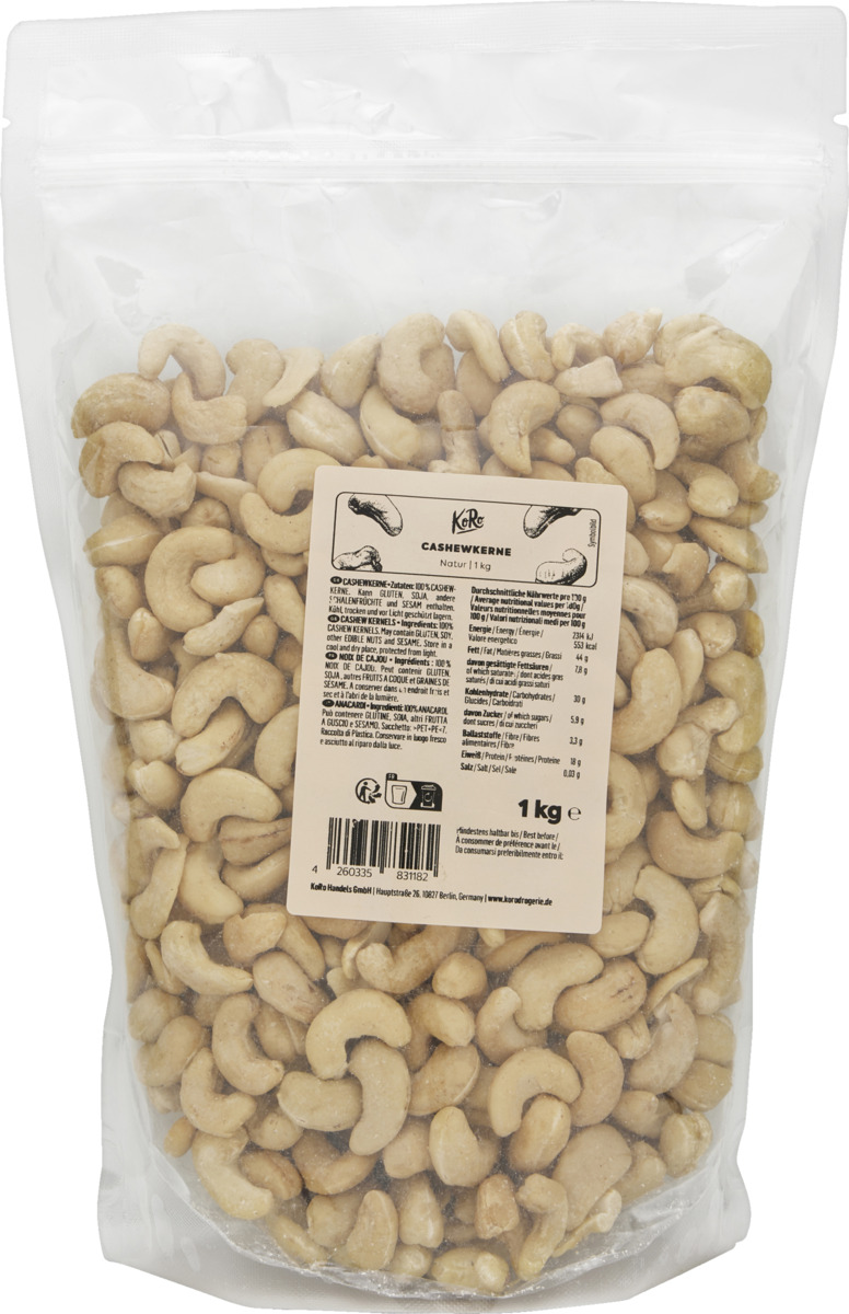 Bild 1 von KoRo Cashewkerne Natur