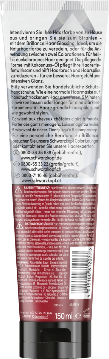 Bild 2 von Schwarzkopf Brillance Haar Glossing Hellbraun