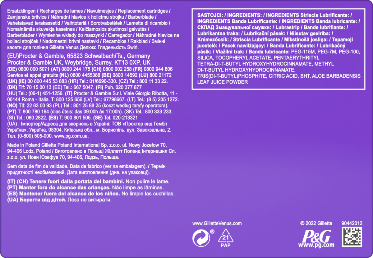 Bild 2 von Gillette Venus Deluxe Smooth Swirl Rasierklingen